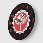 医者のケリュケイオン ラージ壁時計 (傾斜)