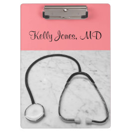 医者のナースの聴診器のモモ(名前) クリップボード