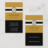 医者のペンダントの金ゴールド 名刺 (正面/裏面)