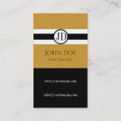 医者のペンダントの金ゴールド 名刺 (裏面)