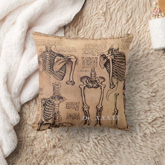 医者のレオナルド・ダ・ヴィンチの整形外科の枕 クッション (ブランケット)