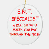 医者の冗談 セラミックオーナメント (左)