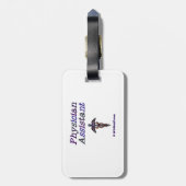 医者の助手のケリュケイオン ラゲッジタグ (裏面縦)