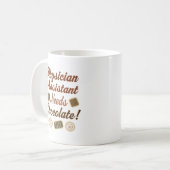 医者の助手の(おもしろいな)ギフト コーヒーマグカップ (正面左)