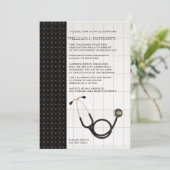 医者の医学の卒業の招待状 招待状 (スタンド正面)