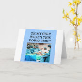 医者の医者の冗談 カード (黄色い花)