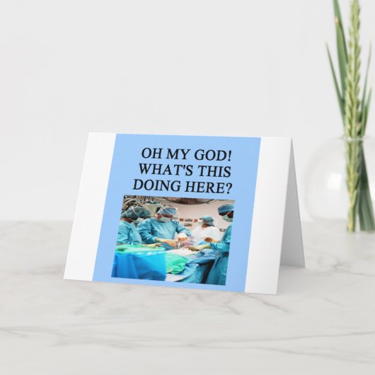 医者の医者の冗談 カード (正面)