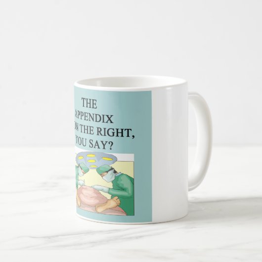 医者の医者の外科医の冗談 コーヒーマグカップ (正面右)