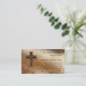 医者の医者練習のクリスチャンの記号 名刺 (スタンド正面)