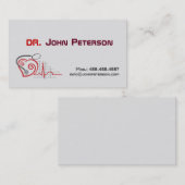 医者の医者練習の薬カード 名刺 (正面/裏面)