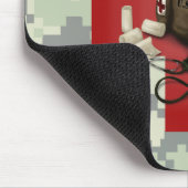 医者の十字の迷彩柄 マウスパッド (コーナー)