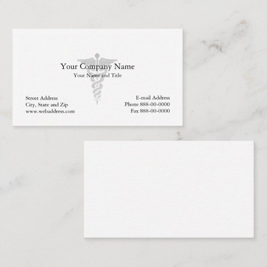 医者の名刺 名刺 (正面/裏面)