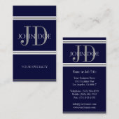 医者の垂直海軍 名刺 (正面/裏面)