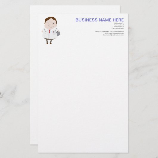 医者の文房具 便箋 (正面/裏面)