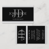 医者の横のストライプB/B 名刺 (正面/裏面)