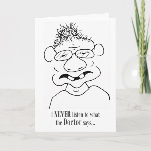 医者の聞言うことが分からない – カード (正面)