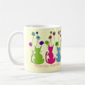 医者の補助ギフトお洒落な猫のデザイン コーヒーマグカップ (左)