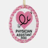 医者の補助パーソナライズなギフトのオーナメント セラミックオーナメント (右)