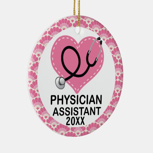 医者の補助パーソナライズなギフトのオーナメント セラミックオーナメント (右)
