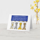 医者の補助卒業のお祝い カード (黄色い花)