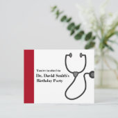 医者の誕生日 インビテーションポストカード (スタンド正面)