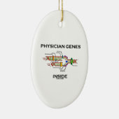 医者の遺伝子の内部(DNAの写し) セラミックオーナメント (右)