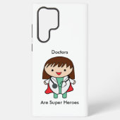 医者はすごい英雄女おもしろい SAMSUNG GALAXYケース (裏面)