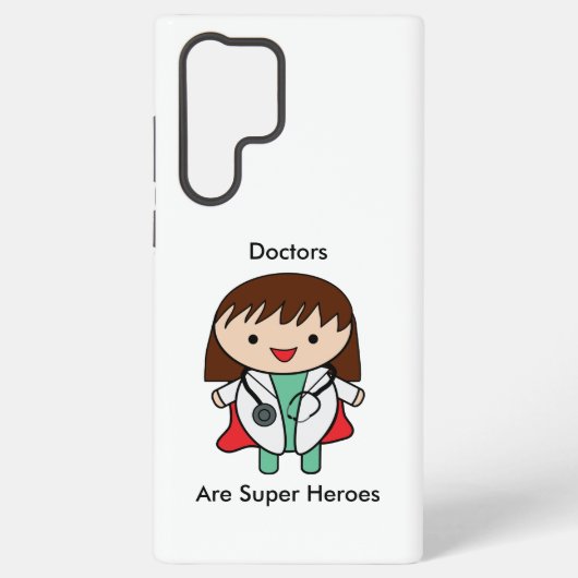 医者はすごい英雄女おもしろい SAMSUNG GALAXYケース (裏面)