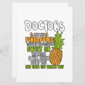 医者はパイナップルのようだ。 案内状 (正面/裏面)