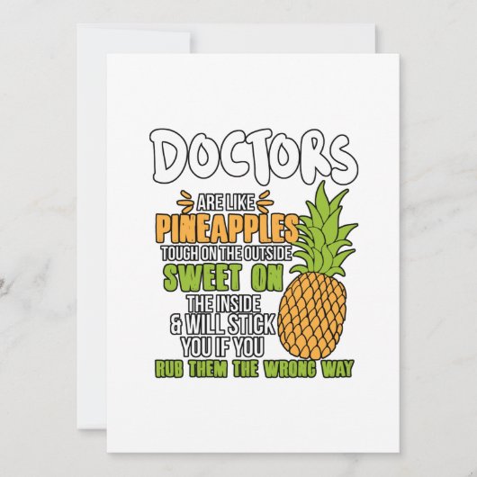 医者はパイナップルのようなものだ。 シーズンカード (正面)