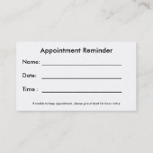 医者はヒーローすごいであるアポイントメント 予約カード (裏面)