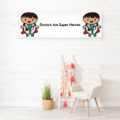 医者はヒーローすごいに変わる 横断幕 (インサイチュ)