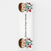 医者はヒーローすごいに変わる 横断幕 (縦)