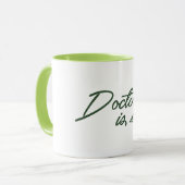 医者は医学の腐敗したおもしろマグカップだ マグカップ (正面左)