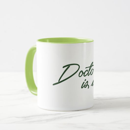 医者は医学の腐敗したおもしろマグカップだ マグカップ (正面左)