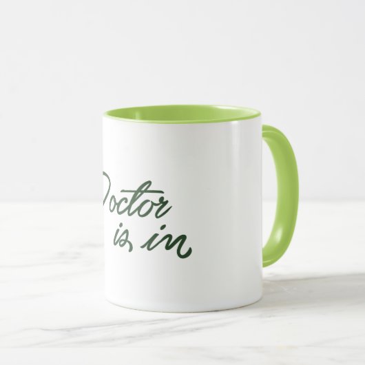 医者は医学の腐敗したおもしろマグカップだ マグカップ (正面右)