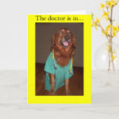 医者は… カード (黄色い花)