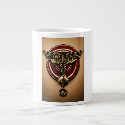 医者もしに何か贈り物したい。 ジャンボコーヒーマグカップ (正面)