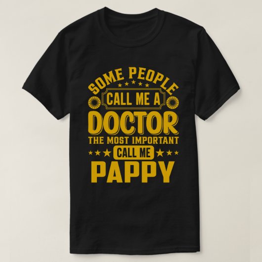 医者をパピーと呼ぶ者がある Tシャツ (デザイン正面)