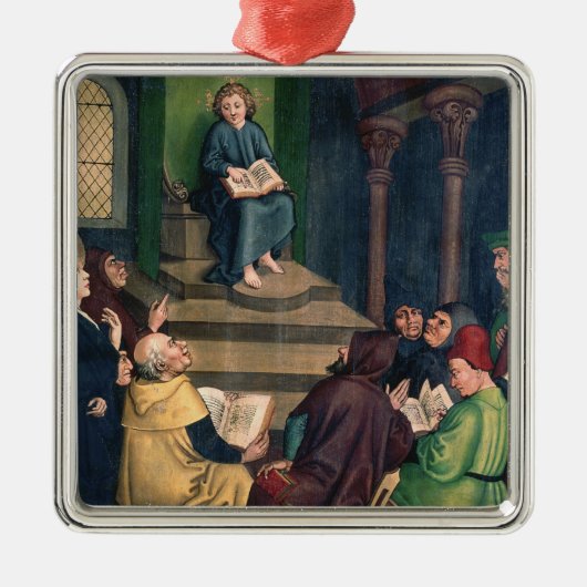 医者を持つイエス・キリスト メタルオーナメント (正面)