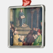 医者を持つイエス・キリスト メタルオーナメント (左)