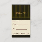 医者アポイントメントは薬を模造します 予約カード (裏面)