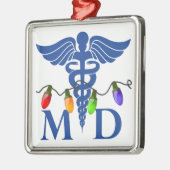 医者クリスマスの照明のオーナメント メタルオーナメント (左)