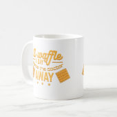 医者保小説の遠くにワッフル コーヒーマグカップ (正面左)