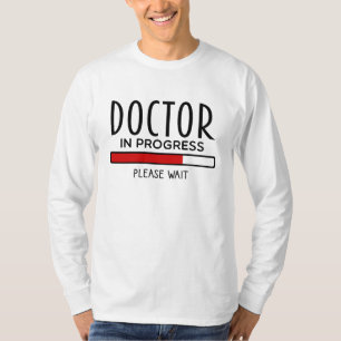医者修行中です お待ちください 面白い医学校 Tシャツ