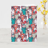 医者及び外科医パターン カード (黄色い花)