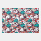 医者及び外科医パターン キッチンタオル (横)