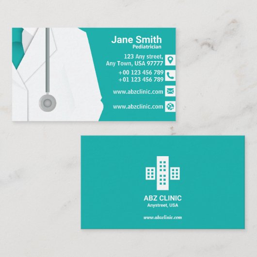 医者名刺 名刺 (正面/裏面)