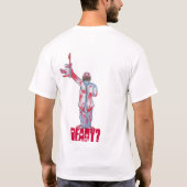 医者遊に行く？長袖マイクロ繊維シャツ Tシャツ (裏面)