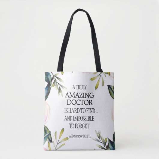 医者離れの贈り物さよなら感謝 トートバッグ (正面)